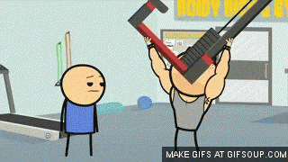 personajes que te encuentras en el gimnasio