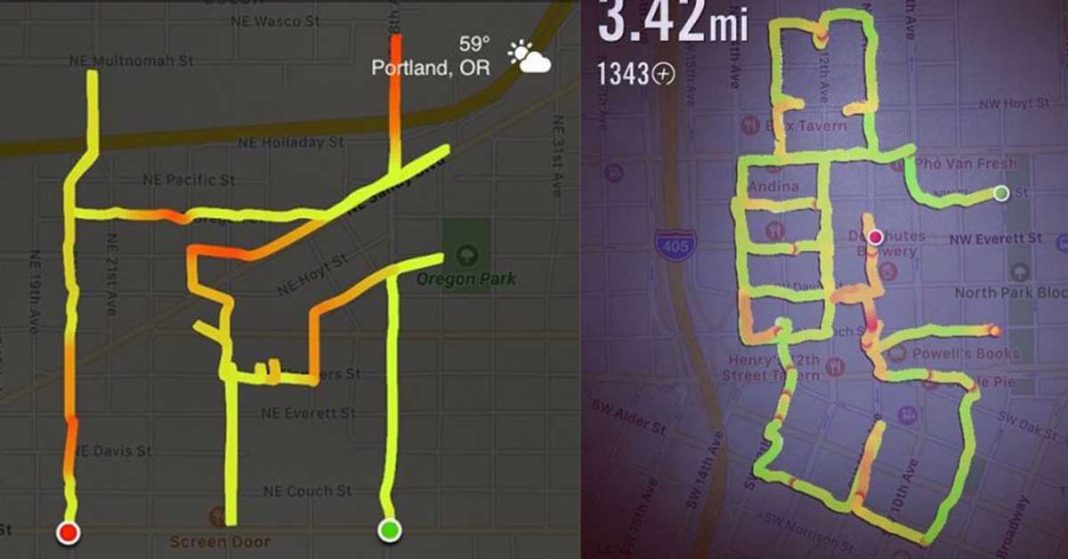 Los runners están usando la app de Nike+ para dibujar «cosas»