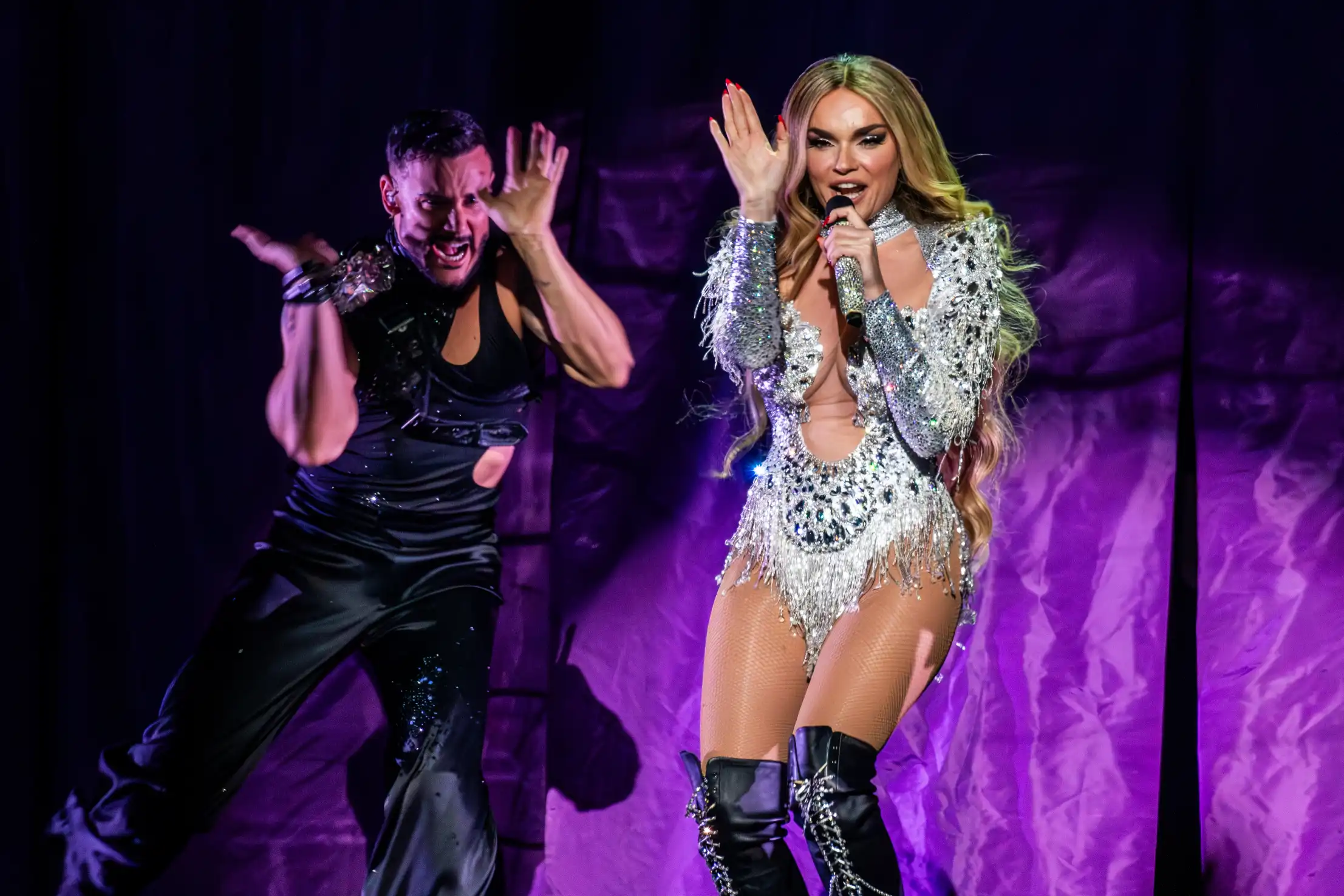 Melody actuando en el Benidorm Fest 2026