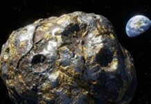 Así es el asteroide de oro que vale 700 quintillones de dólares Recreación del asteroide de oro Pysche 16