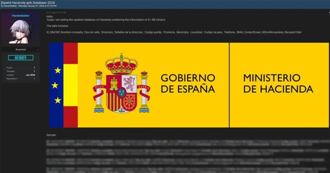 Hackeo en Hacienda: Filtran los datos de 47 millones de Españoles