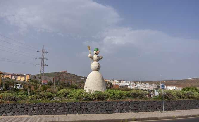 Muñeco de nieve de Santa Cruz de Tenerife