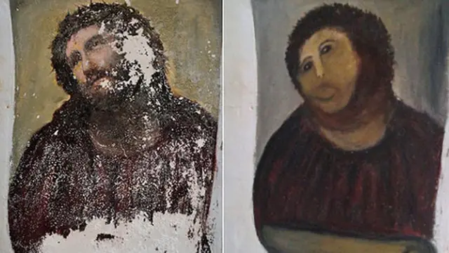 Ecce Homo de Borja, en Zaragoza antes y después
