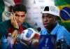 Hakimi tuvo que rescatar a un periodista para que le dejaran hablar en español Hakimi y Vinicius Jr. en rueda de prensa tras preguntarles en español como uso del idioma en el Mundial 2026