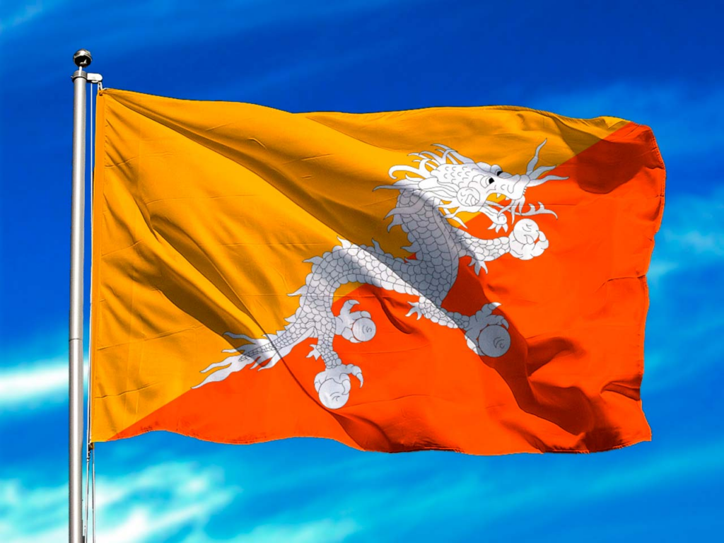 Bandera de bután