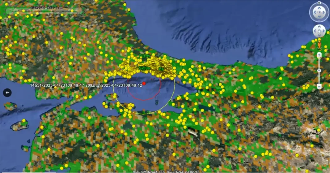 Google convirtió tu Android en un sismómetro: así avisó del terremoto de Venezuela antes que nadie imagen de radar de las ondas de un terremoto expandiéndose y su alerta dispositivos android de google