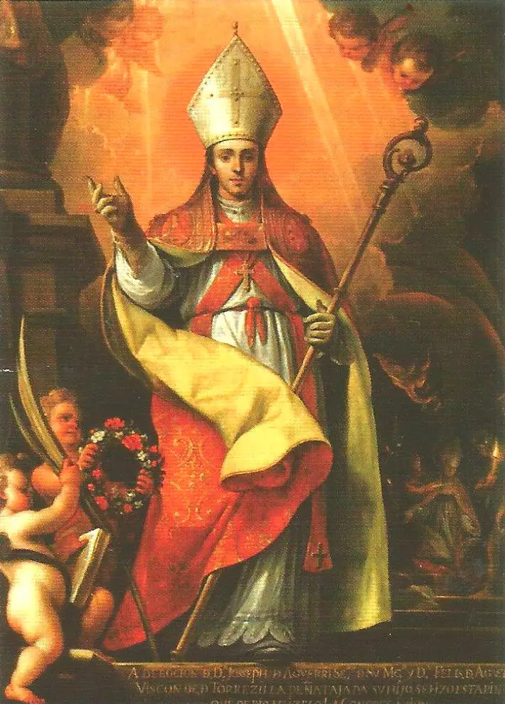 Imagen pintada de San Fermín de los Navarros